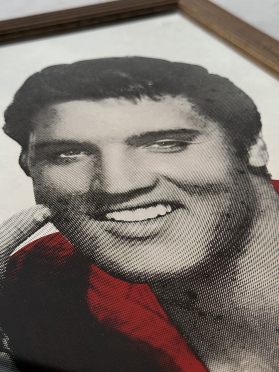 Image 1 of Elvis Presley mirror portrait - Pop art style, 1970s