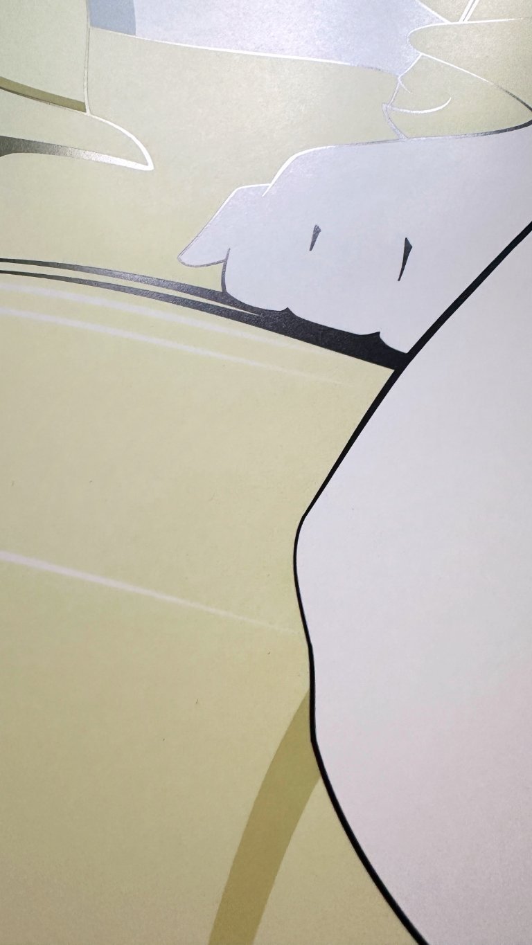 Patrick Nagel 80s poster art print lithograph Yellow Blanket
