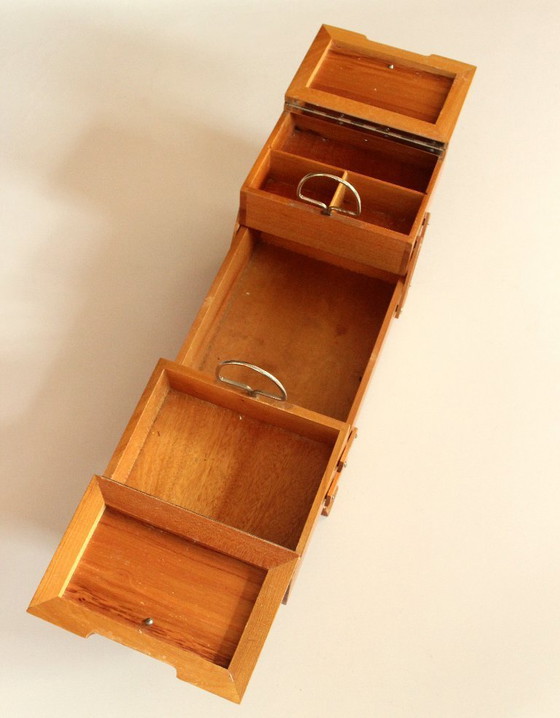 Image 1 of Kleiner Nähkasten 50er/60er Jahre aufklappbar - Vintage