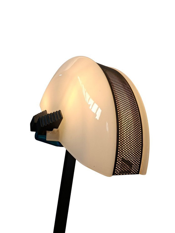 Image 1 of Stehlampe aus Eisen und Muranoglas im Industriedesign der 1970er Jahre