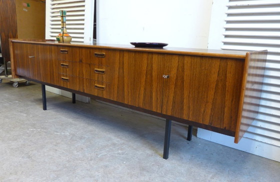 Image 1 of Beautiful vintage mid-century rosewood lowboard sideboard
