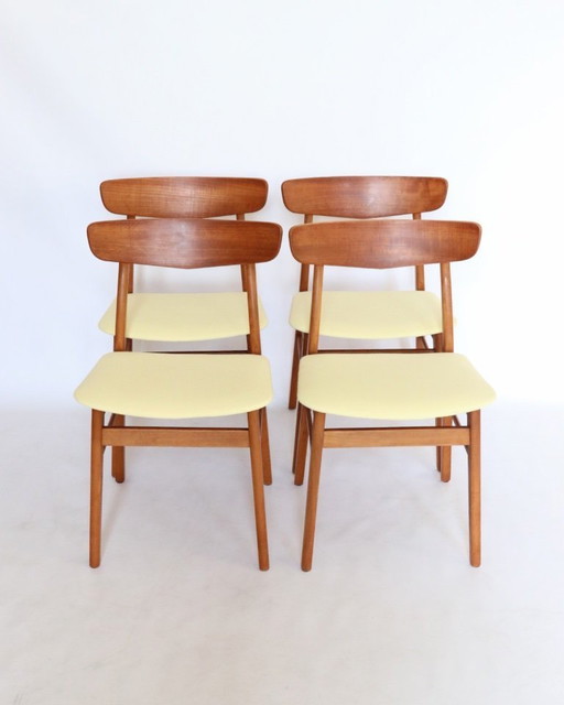 Vintage Findahls teak dining chairs refurbished