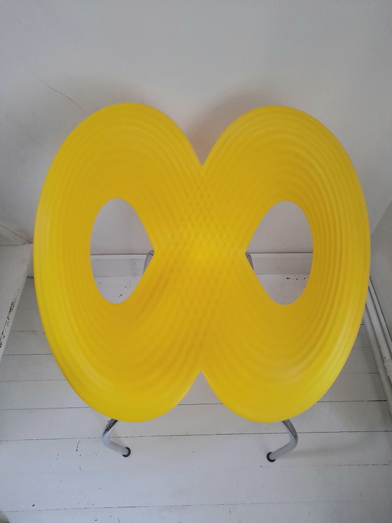 Sedia Ripple gialla design Ron Arad per Moroso, Sedie da camera, Plastica, Giallo (foto 2 di 7)