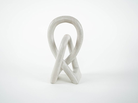 Image 1 of Sculpture abstraite blanche, design danois, années 1980, fabriquée au Danemark