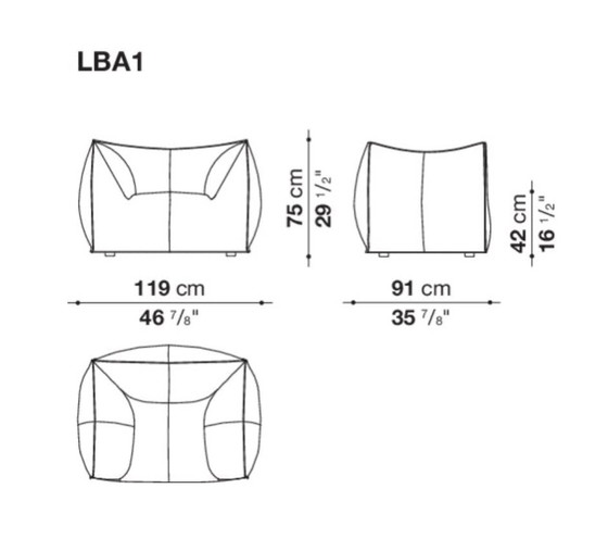 Image 1 of B&b Italia Bambole fauteuil