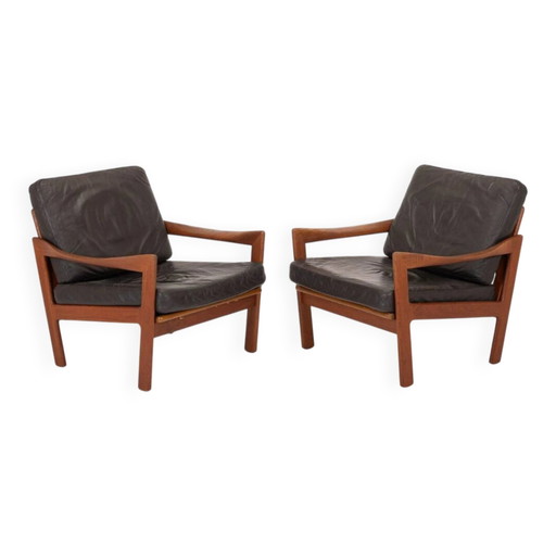 Poltrone vintage di Illum Wikkelsø per Niels Eilersen, anni '60, set di 2