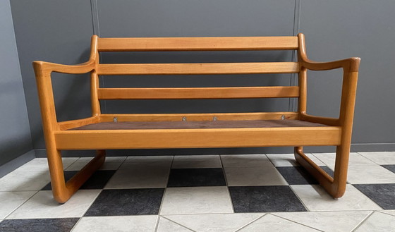 Image 1 of Divano a 2 posti CFC Silkeborg di Johannes Andersen nuovo rivestimento verde anni '60