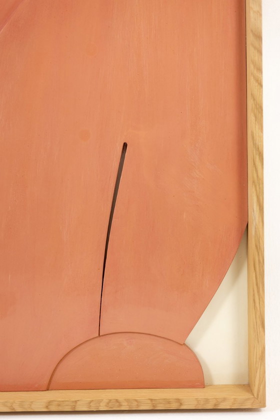 Image 1 of Flachrelief-Schild: „Oh! Raus aus dem Bild!“. Zeitgenössisch.