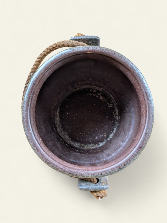 Image 1 of Zeldzaamheid! Vintage hangende mand | Vet Lava Ontwerp | Mid Century bloempot jaren 50/60