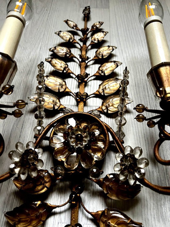 Lampada da parete vintage della Maison Bagues – Maison Baguès, Applique, Glass, Metal (photo 5 of 6)