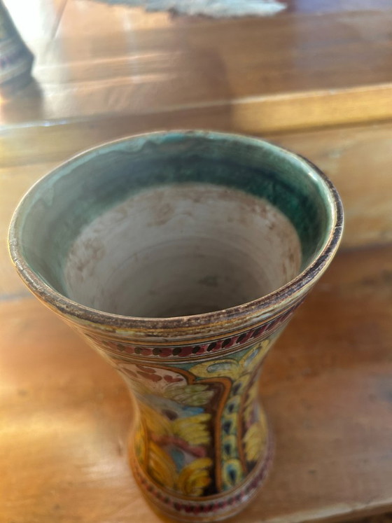 Antico, Autentico Set da Mobile a 3 Pezzi Atelier Italiano – cermiche, Vasi, Ceramic (photo 5 of 5)