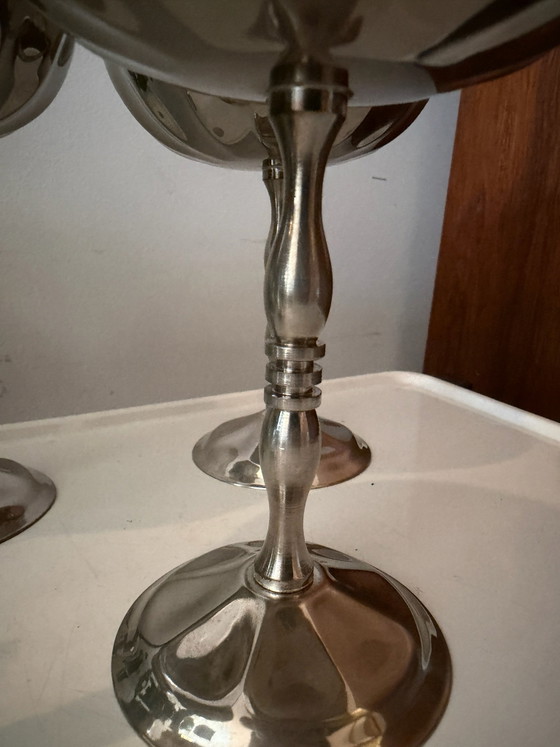 Set of 5 chrome coupes – Crockery (photo 4 of 5)