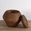 Antique basket with lid (c.1920) #3 – Decorative Objects, Wicker, Rustic (photo 9 of 10)