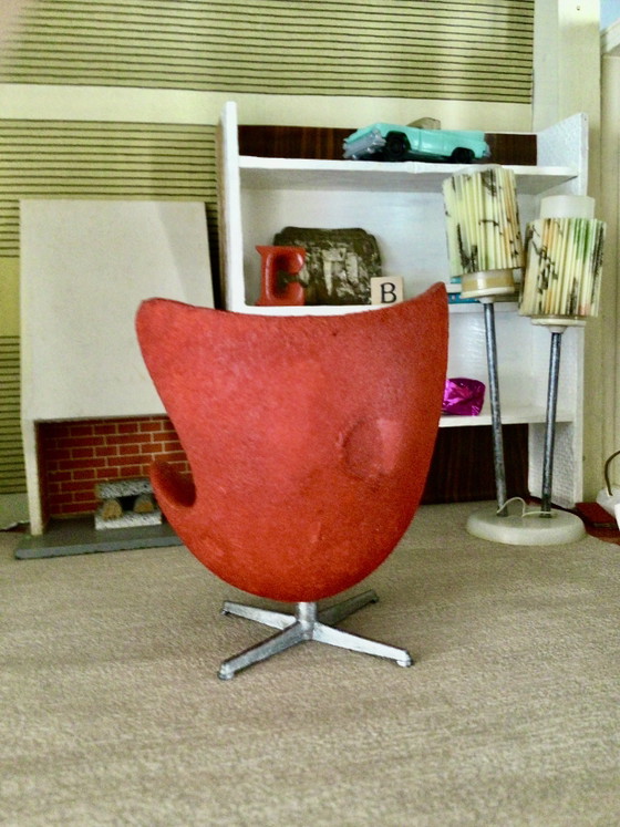 Vintage Miniature Arne Jacobsen Egg Chair – Decorative Objects, Metal, Other (photo 11 of 13)