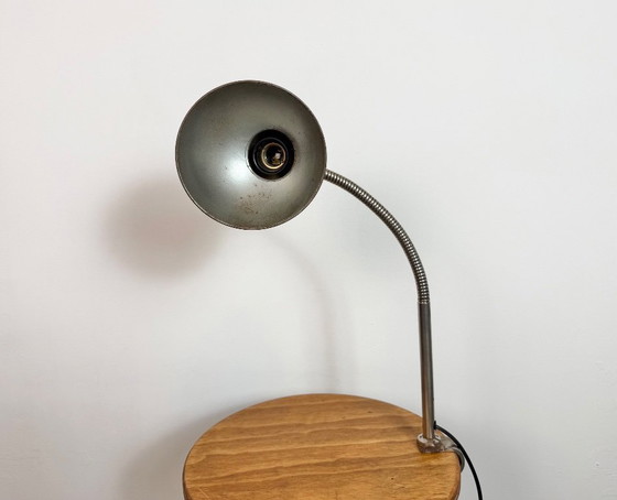 Image 1 of Industrial Workshop Gooseneck Table Lamp, 1960s