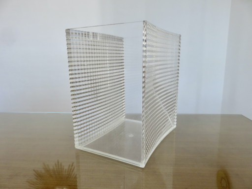 corbeille à papier en lucite "Sally designs" USA, 1970
