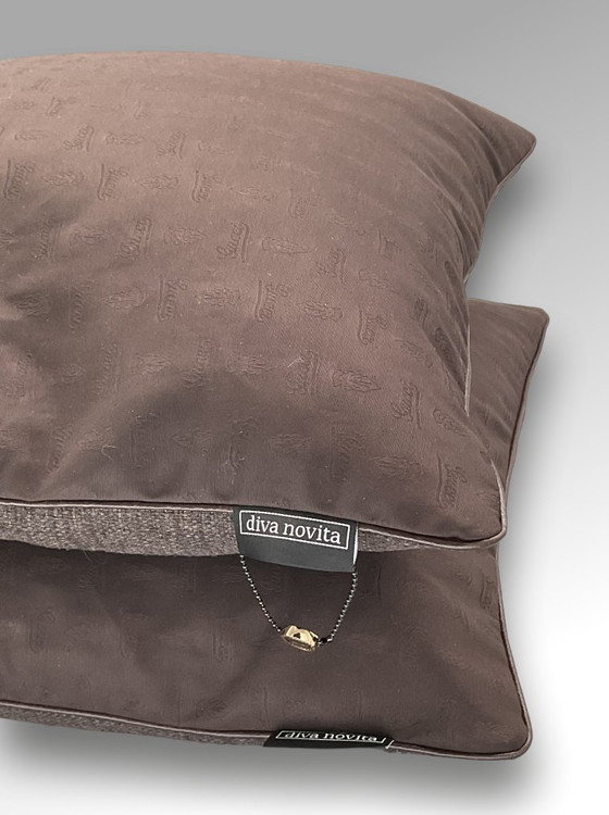 Image 1 of Gucci - Set of 2 new pillows made of Vintage Gucci viscose