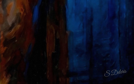 Image 1 of Jesus Christ on the Cross / Impressionist painting (60x60 cm)
