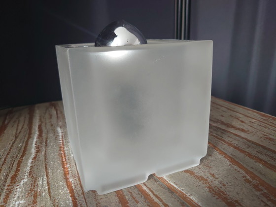 Image 1 of Vintage Nachtmann Leuchten glazen kubus tafellamp