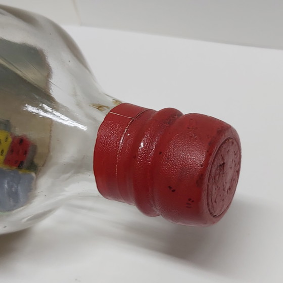 Image 1 of Barco de pesca en una botella, arte popular antiguo, 1950, Bélgica, Zeebrugge