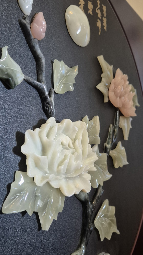 Image 1 of Decorazione murale cinese con pietre preziose