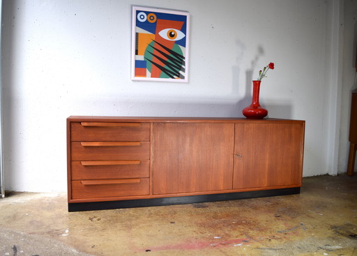 1960s vintage teak sideboard lowboard dresser chest of drawers
