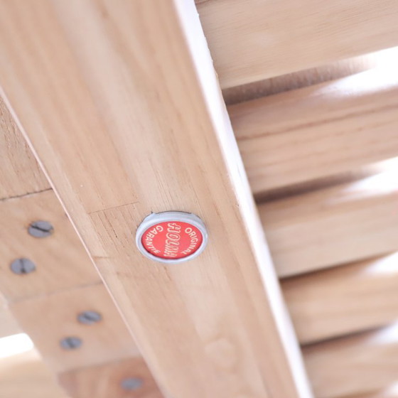 Image 1 of Lit de jour vintage en bois de frêne clair Holma swissb lit 1 personne