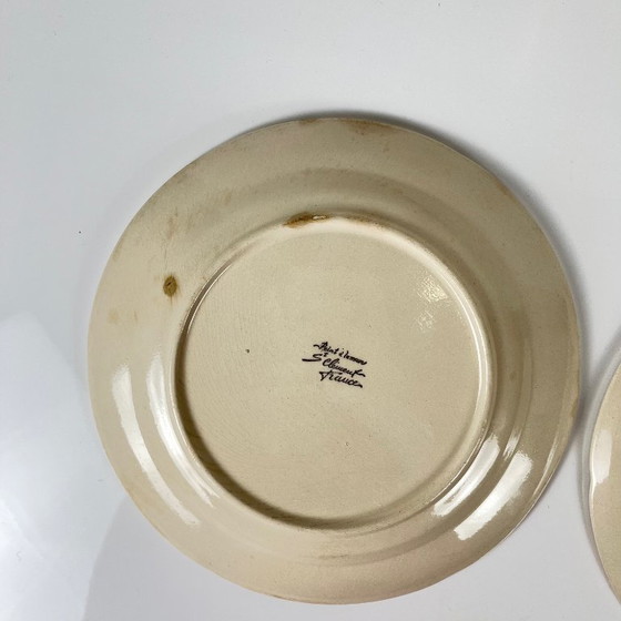 Image 1 of Set of 2 Barbotine St Clement Fruit Plates