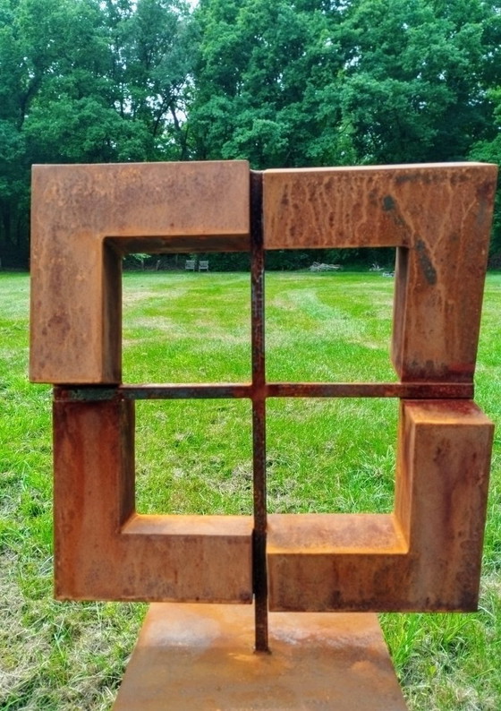 Image 1 of Cortenstalen kunstwerk
