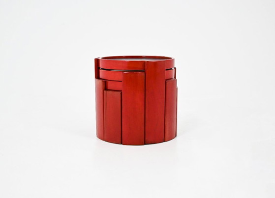 Image 1 of Satztische Modell 780 von Gianfranco Frattini für Cassina, 1960er Jahre, 4er-Set