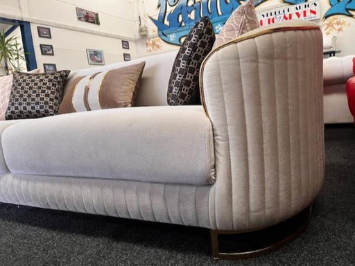 Chesterfield 3-Zits Velvet/Fluweel Lounge Bank