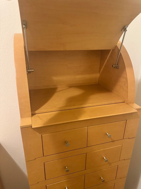 Image 1 of Exclusive Giorgetti cabinets designed by Chi Wing Lo – secretary and chest of drawers