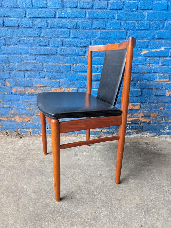 Image 1 of 5x sedie da pranzo danesi vintage in teak - Findahls møbelfabrik