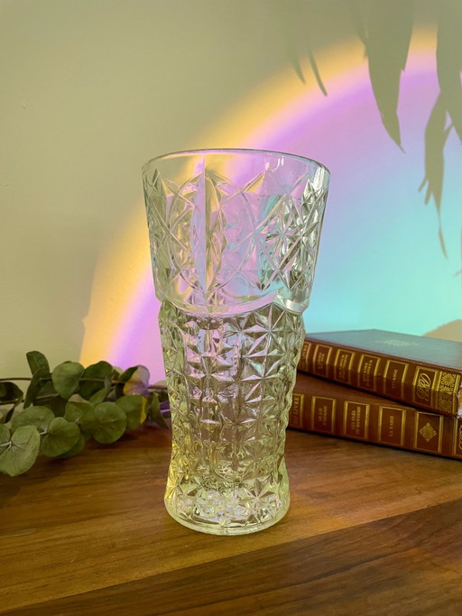 Jarrón de cristal vintage