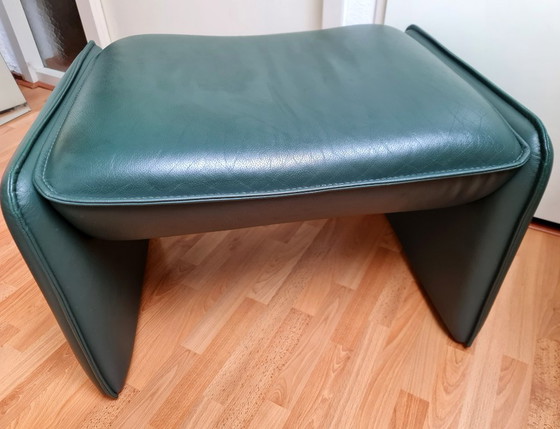 Pouf Leolux Bora Bora original en cuir vert foncé – Poufs & repose-pieds, Leather (photo 8 of 11)