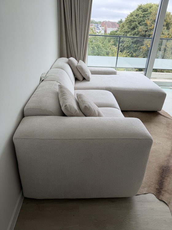 Luxuriöses Hannah Ecksofa ecru/beige 301 x 200 cm (neuwertig) – Richter Young Design, Textile (photo 3 of 6)