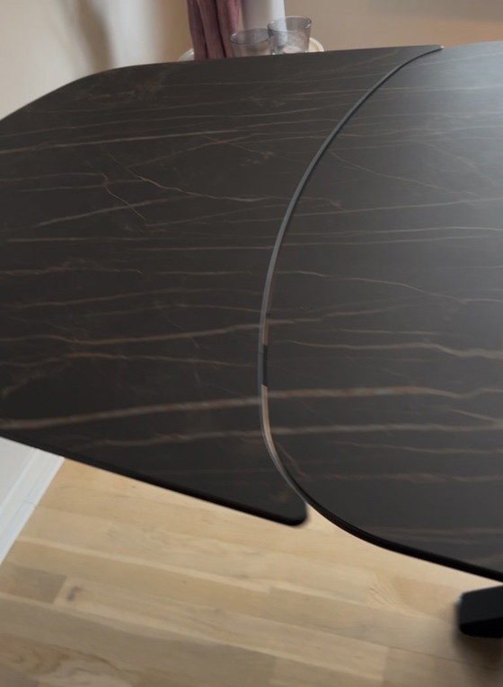 Extendable Dining Table with Ceramic Top – XOOON, Glass (photo 14 of 16)