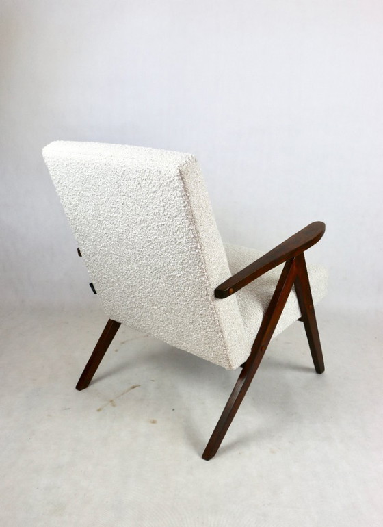 Image 1 of Chaise Vintage Modèle B-310 en Boucle Ivoire Blanc, 1970