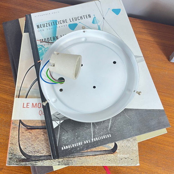 Round Glass Wall or Ceiling Light, Murano or Limburg Type – Glashütte Limburg, Wall lights (photo 9 of 10)