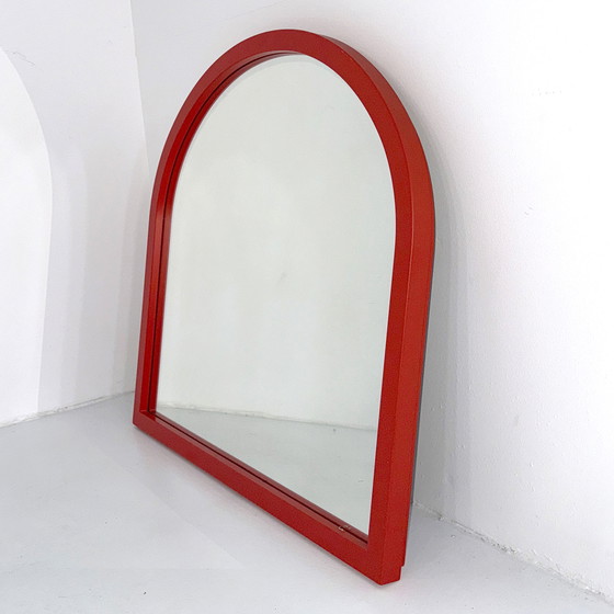 Image 1 of Red Frame Mirror by Anna Castelli Ferrieri for Kartell, 1980s