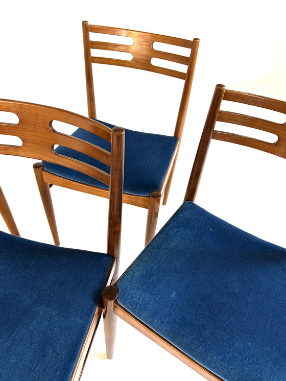Image 1 of Set di 4 sedie da pranzo vintage danesi anni '60