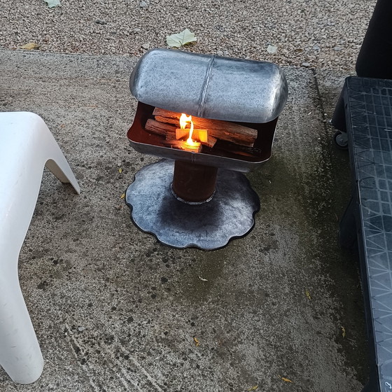 Image 1 of Chimenea de acero reciclado - Estilo industrial único