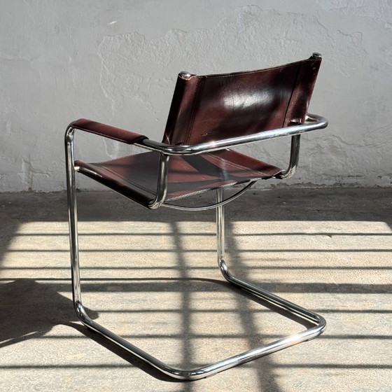 Image 1 of MG5 Leather Chair by Matteo Grassi, 1970