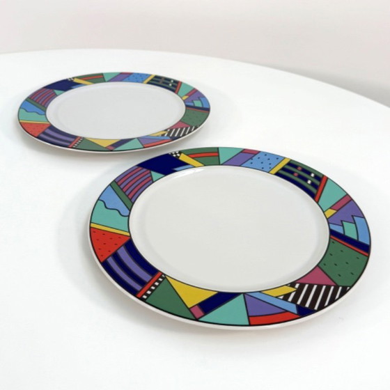 Image 1 of Par de platos para servir Metropol de Barbara Brenner para Rosenthal, década de 1990