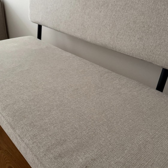 Image 1 of Banc de salle à manger scandinave Aspen beige recyclé