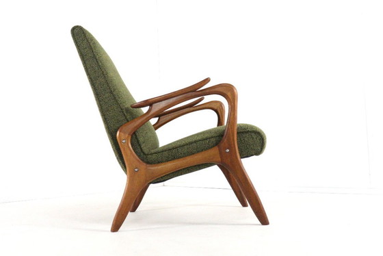 Image 1 of fauteuil vintage rembourré style milieu du siècle