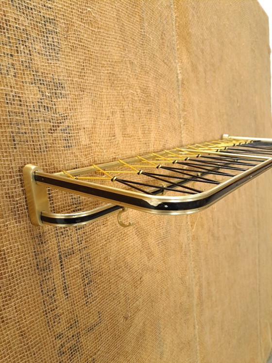 Image 1 of Porte-manteau des années 1950, noir et or, n° 21