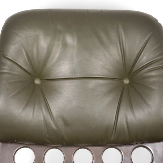 Image 1 of Stoll Giroflex 7112 Space Age leather office chair by Martin Stoll, 1970