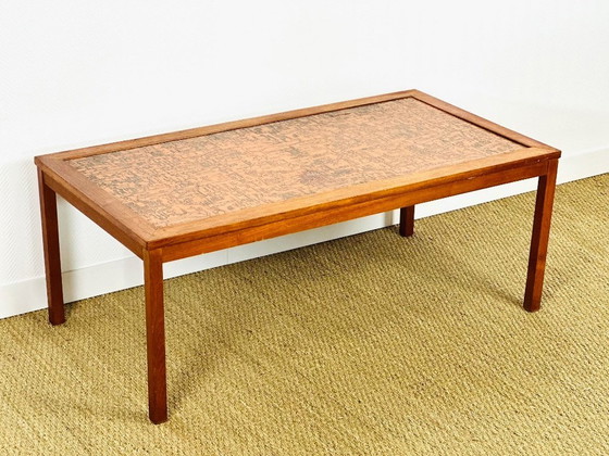 Image 1 of Mesa de centro escandinava de teca y cobre, 1960