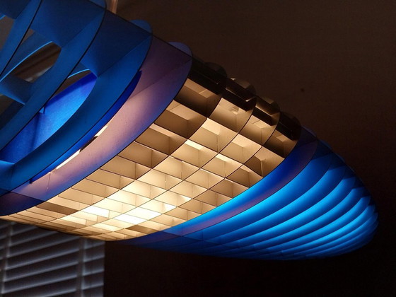 Luceplan Titania Pendant lamp, blue and silver, Aluminium, Plastic, Design (photo 7 of 10)
